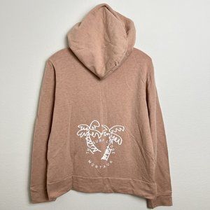 Monrow Girls Hoodie Size 12 Surf Lodge Montauk Zip Up Cheeky Pink